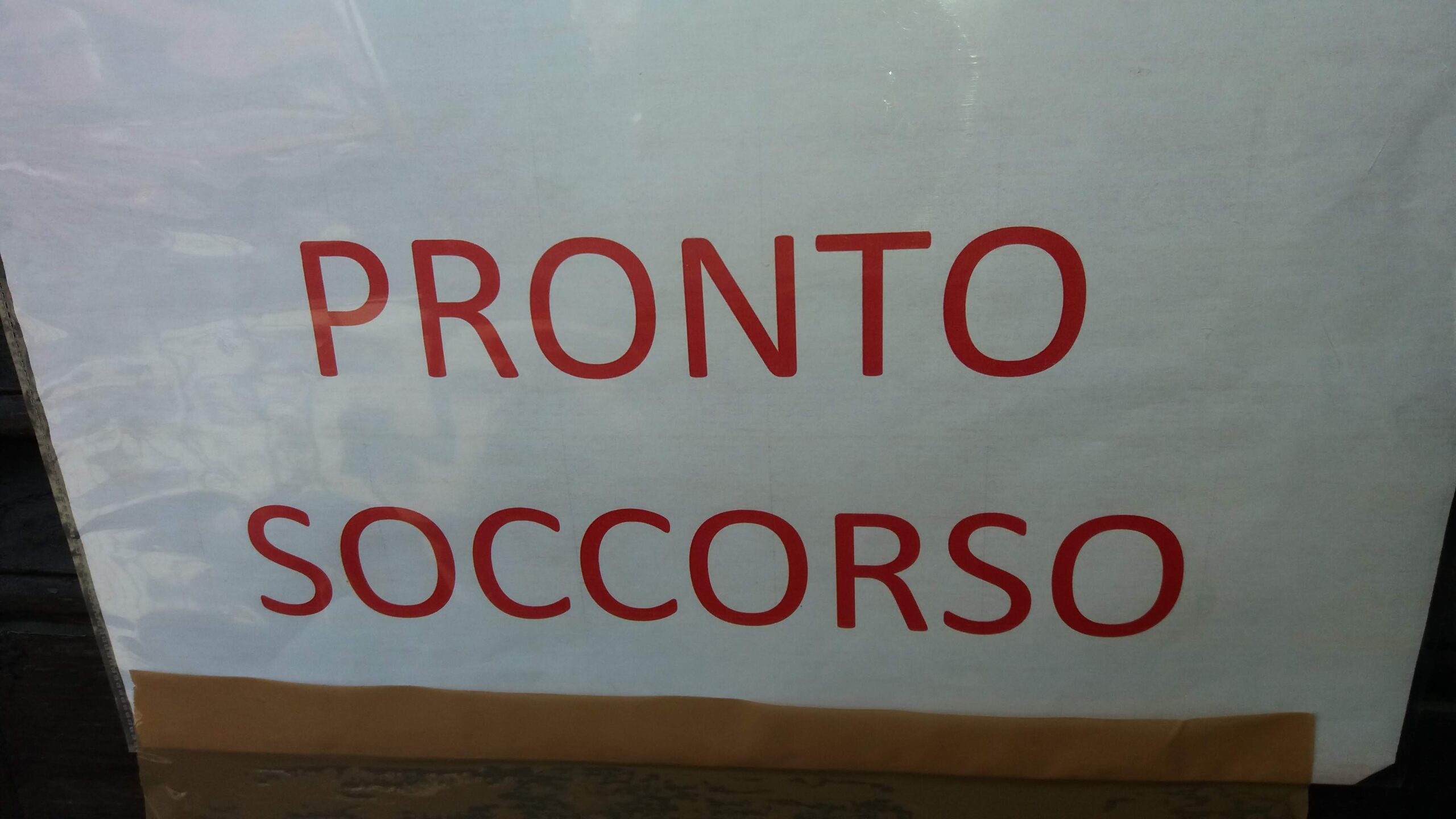 Cartello Pronto Soccorso Scaled